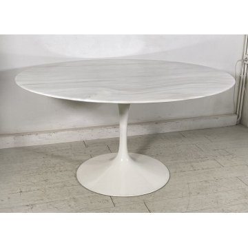 TAVOLO DESIGN KNOLL TULIP INTERNATIONAL EERO SAARINEN ANNI 60 MARMO ACCIAIO OLD