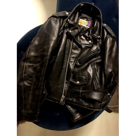 ORIGINALE GIUBBOTTO VINTAGE CHIODO  PERECTO JACKET SCHOTT NYC TAGLIA 44 U.S.A.