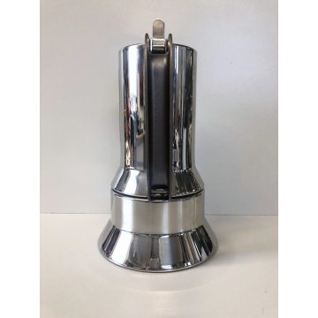 CAFFETTIERA ALESSI mod 9090/6 tazze DESIGN Richard Sapper ACCIAIO INOX VINTAGE