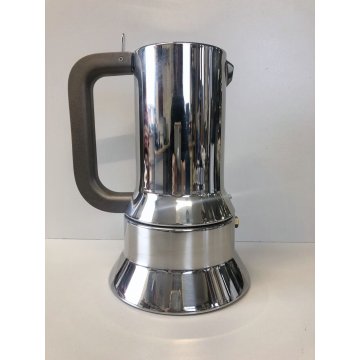 CAFFETTIERA ALESSI mod 9090/6 tazze DESIGN Richard Sapper ACCIAIO INOX VINTAGE