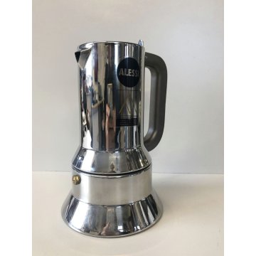 CAFFETTIERA ALESSI mod 9090/6 tazze DESIGN Richard Sapper ACCIAIO INOX VINTAGE