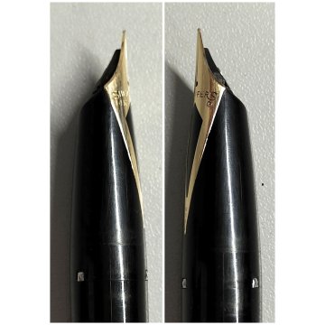 PENNA STILOGRAFICA Sheaffer INLAID NIB oro 14k SNORKEL vintage OLD FOUNTAIN PEN