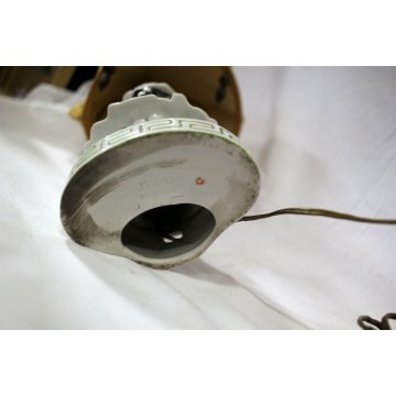 LAMPADA VEILLEUSE Pierrot CERAMICA DIPINTA ABATJOUR con PARALUME  LAMP ART DECO'