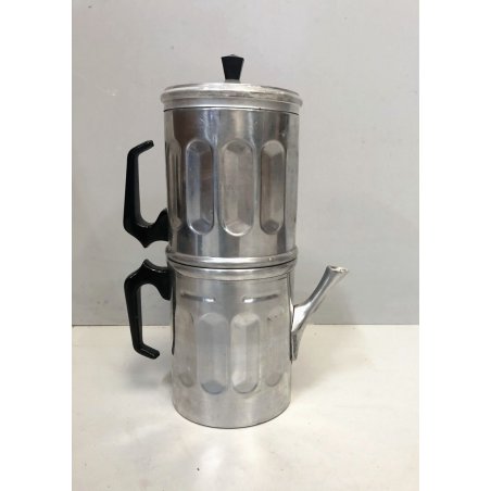 RARA CAFFETTIERA NAPOLETANA VINTAGE 12 TAZZE Ilsa CLASSICA ALLUMINIO EPOCA 60's