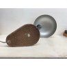 LAMPADA DA TAVOLO SCRIVANIA FERRO ALLUMINO DESIGN ITALIA ANNI '60 TABLE LAMP OLD