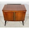 MOBILE BAR GIRADISCHI LESA CREDENZA DESIGN VETRO SPECCHIO 50s ROTELLE VINTAGE
