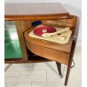 MOBILE BAR GIRADISCHI LESA CREDENZA DESIGN VETRO SPECCHIO 50s ROTELLE VINTAGE