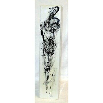 GRANDE ANTICO VASO CERAMICA IBIS CUNARDO VARESE VALGANNA SCULTURA DIPINTO NUDO
