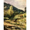 GRANDE QUADRO OLIO FIRMATO PAESAGGIO COLLINA CASOLARE CAMPAGNA IMPRESSIONISTA 69