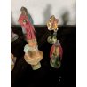 RARO ANTICO PRESEPE 24 STATUINE in GESSO NATIVITA NATALE 10cm/h CIRCA primo 900