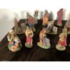 RARO ANTICO PRESEPE 24 STATUINE in GESSO NATIVITA NATALE 10cm/h CIRCA primo 900