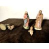 RARO ANTICO PRESEPE 24 STATUINE in GESSO NATIVITA NATALE 10cm/h CIRCA primo 900
