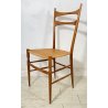 ANTICA COPPIA SEDIE CHIAVARINE 1960 DESIGN POLTRONA CHAIR LEGNO PAGLIA VINTAGE