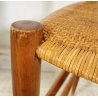 ANTICA COPPIA SEDIE CHIAVARINE 1960 DESIGN POLTRONA CHAIR LEGNO PAGLIA VINTAGE