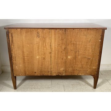 ANTICO RARISSIMO COMO LEGNO NOCE INTARSIATO DIRETTORIO 1800 CASSETTONE OLD EPOCA