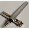 PENNA STILOGRAFICA Cartier Vendome TRINITY ACCIAIO ORO vintage OLD FOUNTAIN PEN
