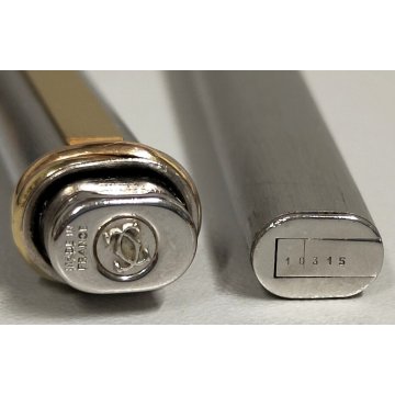 PENNA STILOGRAFICA Cartier Vendome TRINITY ACCIAIO ORO vintage OLD FOUNTAIN PEN