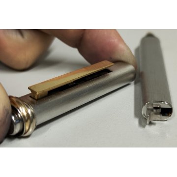 PENNA STILOGRAFICA Cartier Vendome TRINITY ACCIAIO ORO vintage OLD FOUNTAIN PEN
