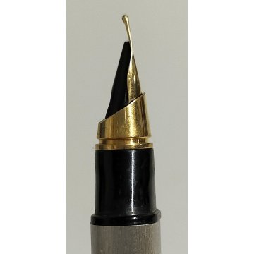 PENNA STILOGRAFICA Cartier Vendome TRINITY ACCIAIO ORO vintage OLD FOUNTAIN PEN