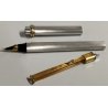 PENNA STILOGRAFICA Cartier Vendome TRINITY ACCIAIO ORO vintage OLD FOUNTAIN PEN