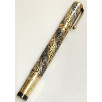 IMPERIAL Antica Penna Stilografica RETRATTILE Safety ORO 18kr OLD FOUNTAIN PEN