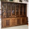 ANTICA CREDENZA FARMACIA 20 CASSETTI 10 ANTE 1800 LEGNO NOCE CASSETTIERA VETRINA