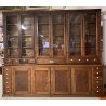 ANTICA CREDENZA FARMACIA 20 CASSETTI 10 ANTE 1800 LEGNO NOCE CASSETTIERA VETRINA