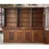 ANTICA CREDENZA FARMACIA 20 CASSETTI 10 ANTE 1800 LEGNO NOCE CASSETTIERA VETRINA