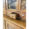 ANTICO NEGOZIO FARMACIA 60 CASSETTI 14 ANTE 1800 BANCONE LEGNO NOCE CASSETTIERA