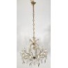 LAMPADARIO SOFFITTO MARIA TERESA LIBERTY VETRO PRIMI 1900 GOCCE LAMP 11 LUCI OLD