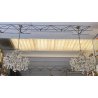 LAMPADARIO SOFFITTO MARIA TERESA LIBERTY VETRO PRIMI 1900 GOCCE LAMP 11 LUCI OLD