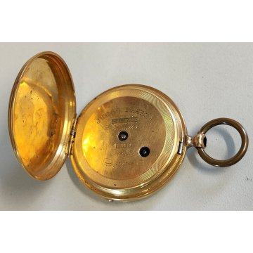 ANTICO OROLOGIO TASCA Junod Freres ORO 18k EPOCA 1800 taschino OLD POCKET WATCH