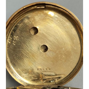 ANTICO OROLOGIO TASCA Junod Freres ORO 18k EPOCA 1800 taschino OLD POCKET WATCH