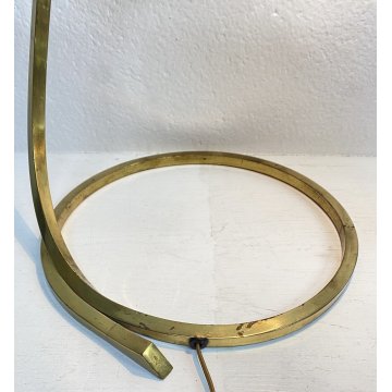 LAMPADA TAVOLO TOMMASO BARBI FOGLIA OTTONE SCRIVANIA DESIGN ANNI 70 TABLE LAMP