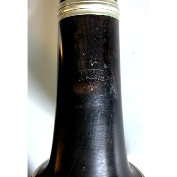 ANTICO Clarinetto LEGNO Buffet a Paris CUSTODIA STRUMENTO MUSICALE VINTAGE '900