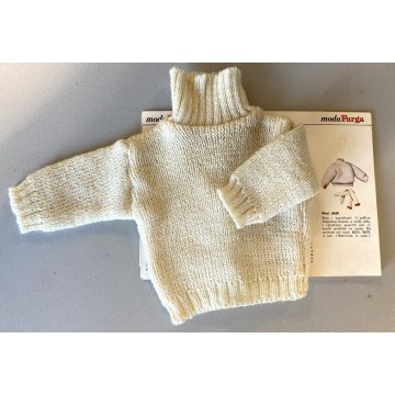 ORIGINALE MAGLIONE BIANCO Furga ALTA MODA 3 ESSE S Mod. 8650 ABITO ACCESSORIO