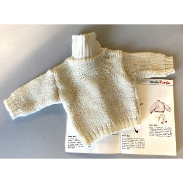 ORIGINALE MAGLIONE BIANCO Furga ALTA MODA 3 ESSE S Mod. 8650 ABITO ACCESSORIO