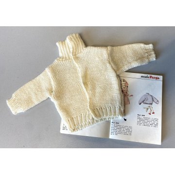 ORIGINALE MAGLIONE BIANCO Furga ALTA MODA 3 ESSE S Mod. 8650 ABITO ACCESSORIO