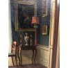 ANTICO QUADRO DIPINTO OLIO TELA F. Svendsen INTERIOR SCENES INTERNO con FINESTRA