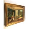 ANTICO QUADRO DIPINTO OLIO TELA F. Svendsen INTERIOR SCENES INTERNO PIANOFORTE