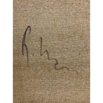 QUADRO OLIO TELA Roberto Masi NATURA MORTA VASI PRIMITIVISMO