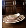 ANTICO SERVIZIO PIATTI 29 pz CERAMICA ROSA Verbano Laveno ART DECO BORDO MOSSO