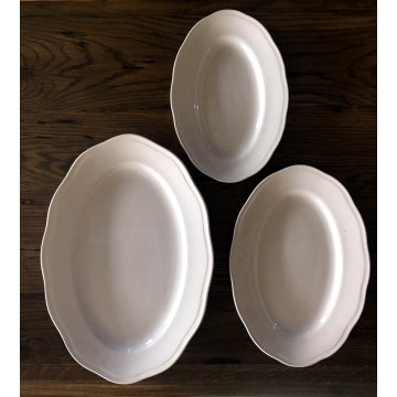 ANTICO SERVIZIO PIATTI 29 pz CERAMICA ROSA Verbano Laveno ART DECO BORDO MOSSO