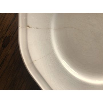 ANTICO SERVIZIO PIATTI 29 pz CERAMICA ROSA Verbano Laveno ART DECO BORDO MOSSO