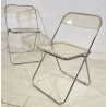 COPPIA SEDIA PIEGHEVOLE Plia Giancarlo Piretti PER Anonima Castelli FUME' 1970