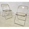 COPPIA SEDIA PIEGHEVOLE Plia Giancarlo Piretti PER Anonima Castelli FUME' 1970