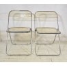 COPPIA SEDIA PIEGHEVOLE Plia Giancarlo Piretti PER Anonima Castelli FUME' 1970