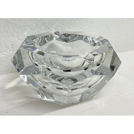 ANTICO POSACENERE BACCARAT FRANCE SFACCETTATO 1940/50 SVUOTATASCHE PORTACENERE