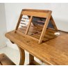 ANTICO BANCO DA SCUOLA ASILO LEGNO NOCE 1800 ABACO PALLOTTOLIERE LAVAGNA DESK