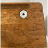 ANTICO BANCO DA SCUOLA ASILO LEGNO NOCE 1800 ABACO PALLOTTOLIERE LAVAGNA DESK